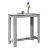 Mesa alta de bar madera ingeniería gris Sonoma 102x50x103.5 cm 1