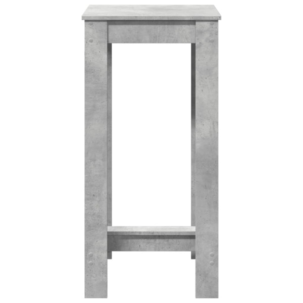 Mesa alta de bar madera ingeniería gris hormigón 51x50x103.5 cm M 4