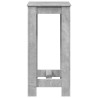 Mesa alta de bar madera ingeniería gris hormigón 51x50x103.5 cm 5