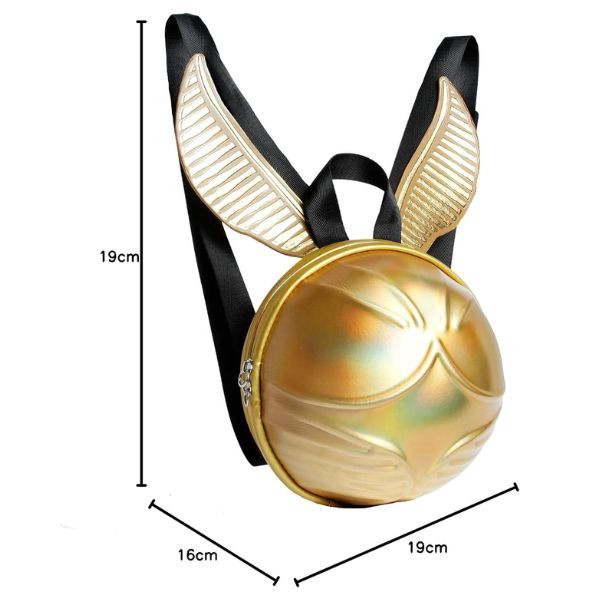 Mochila Sphere Karactermania Harry Potter Snitch Dorada M 4