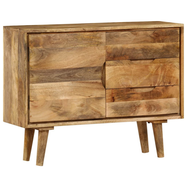 Aparador de madera maciza de mango 90x30x69 cm M 4