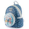 Mochila Loungefly Disney Minnie y Mickey muñecos de nieve 3