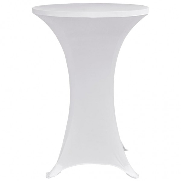 Capa para mesa de pé elástica Ø60 cm 4 pcs branco M 4