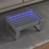 Mesa de centro con Infinity LED gris Sonoma 70x53x30 cm 1
