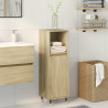 Armario de baño madera contrachapada roble Sonoma 30x30x100 cm 3