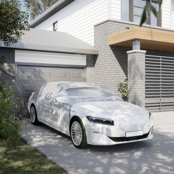 Funda para coche con ganchos media plateado L D