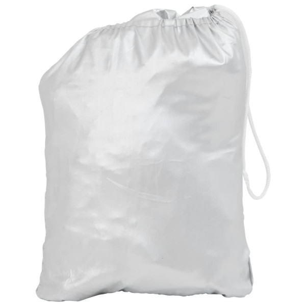 Meia cobertura para carro com ganchos L prateado M 3