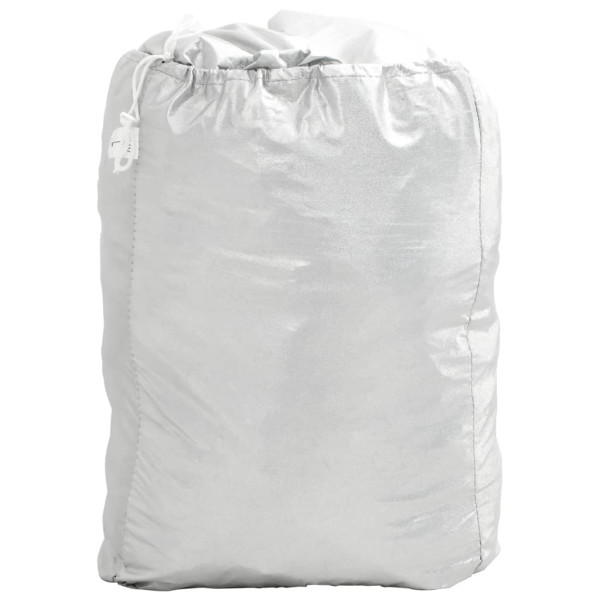 Cobertura de carro p/ SUV c/ cintas de fivela M PEVA prateado M 3