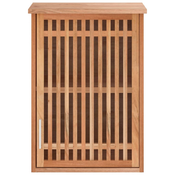 Armario de baño para pared madera maciza de nogal 42x23x60 cm M 3