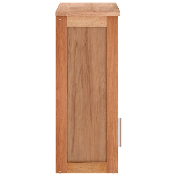 Armario de baño para pared madera maciza de nogal 42x23x60 cm M 5