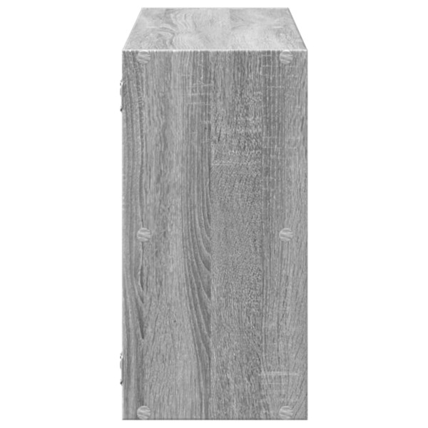Estantería de pared madera ingeniería gris Sonoma 100x25x50 cm M 5