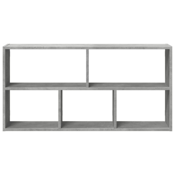 Estantería de pared madera ingeniería gris hormigón 100x25x50cm M 4