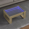 Mesa de centro con Infinity LED roble Sonoma 70x53x30 cm 1