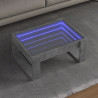 Mesa de centro con Infinity LED gris hormigón 70x53x30 cm 1