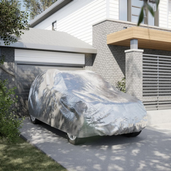 Funda de coche para SUV con correas hebilla plateado XL D