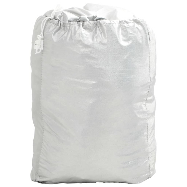 Cobertura de carro p/ Sedan c/ cintas de fivela M PEVA prateado M 3