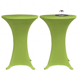 Capa extensível para mesa 4 pcs 60 cm verde H