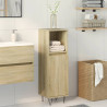 Armario de baño madera contrachapada roble Sonoma 30x30x100 cm 3