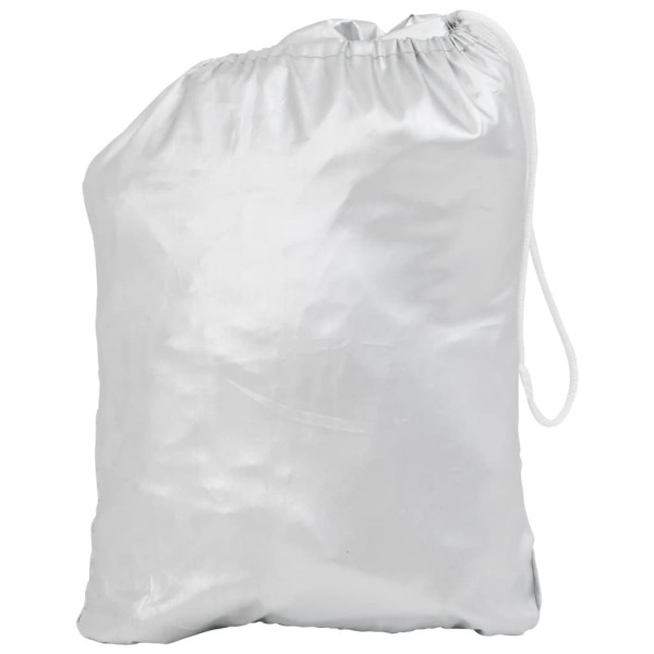 Meia cobertura para carro com ganchos XL prateado M 3