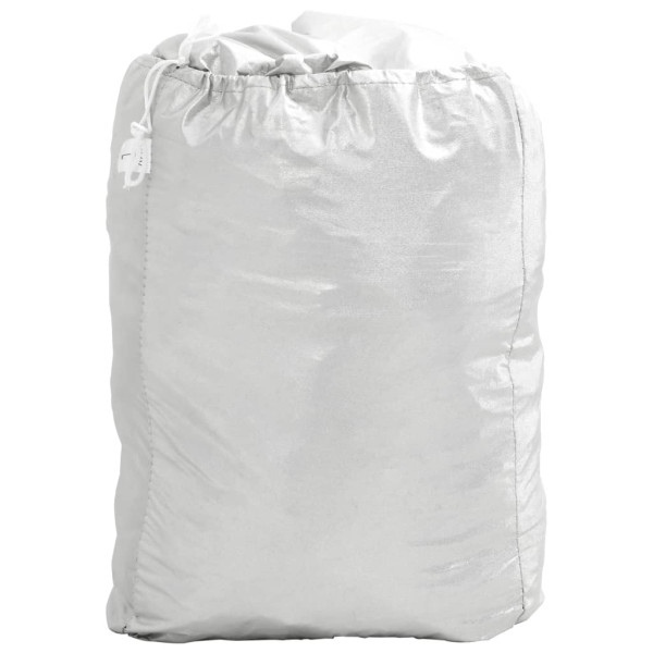 Cobertura de carro p/ SUV c/ cintas de fivela L PEVA prateado M 3