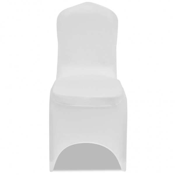 Funda de silla elástica 12 unidades blanca M 5