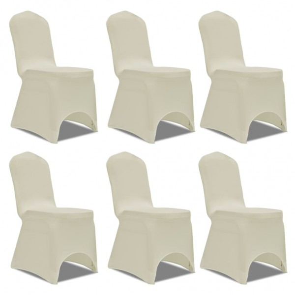 Funda de silla elástica 12 unidades crema M 2