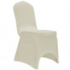 Funda de silla elástica 12 unidades crema 3