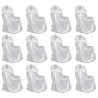 Funda de silla para banquete de boda 12 unidades blanco 1
