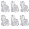 Funda de silla para banquete de boda 12 unidades blanco 2