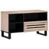 Mueble de TV madera maciza de mango 80x34x46 cm 1
