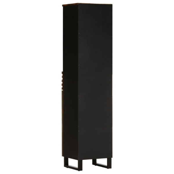 Aparador de madera maciza acacia 38x34x160 cm M 4