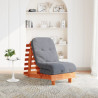 Sofá-cama futon c/ colchão madeira de pinho maciça castanho-mel 1