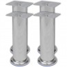 Pés para sofá redondos 8 pcs 180 mm cromado 2