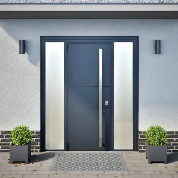 Jardineras 2 unidades acero gris antracita 30x30x30 cm M 3