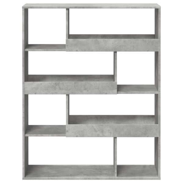 Estantería madera de ingeniería gris hormigón 100x33x125.5 cm M 4