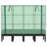 Arriate com capa de estufa olhar rattan 160x40x140 cm 4