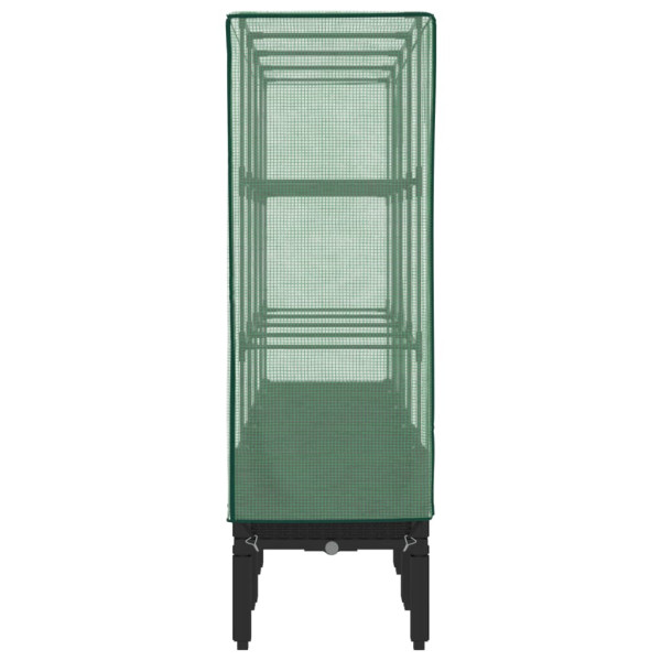 Arriate com capa de estufa olhar rattan 160x40x140 cm M 5