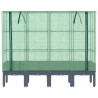 Arriate com capa de estufa olhar rattan 160x40x140 cm 4
