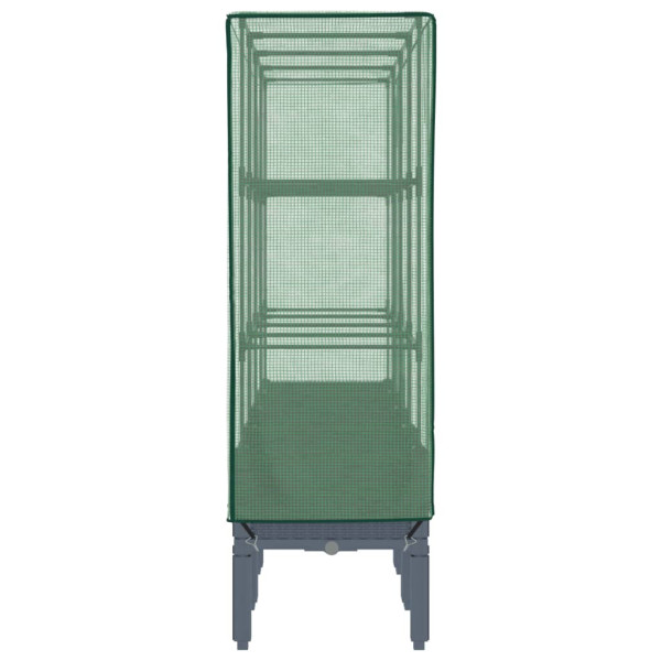 Arriate com capa de estufa olhar rattan 160x40x140 cm M 5