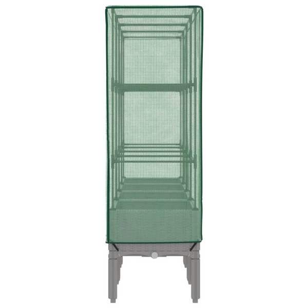 Arriate com capa de estufa olhar rattan 160x40x140 cm M 5