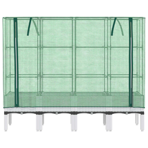 Arriate com capa de estufa olhar rattan 160x40x140 cm M 4