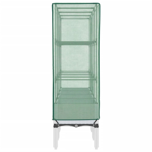 Arriate com capa de estufa olhar rattan 160x40x140 cm M 5