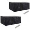 Conjunto capas p/ mobiliário jardim 2 pcs 10 ilhós 229x113 cm 1