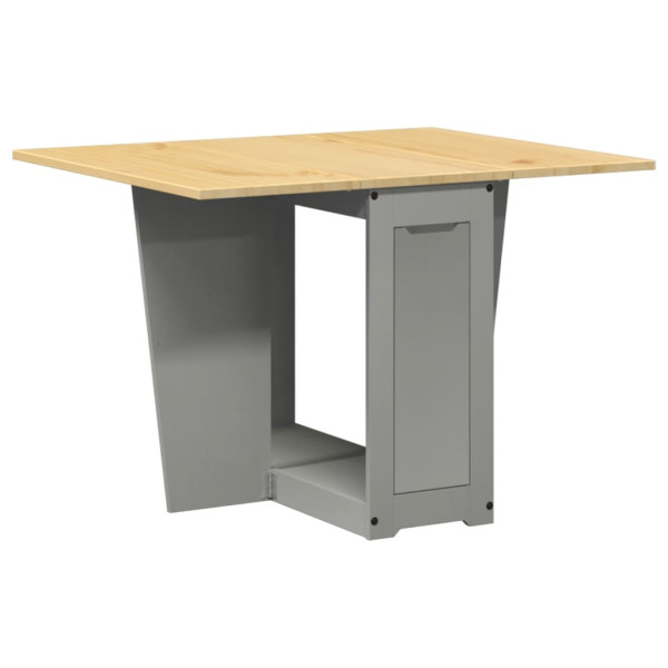 Mesa de comedor plegable mariposa Corona madera maciza gris M 2