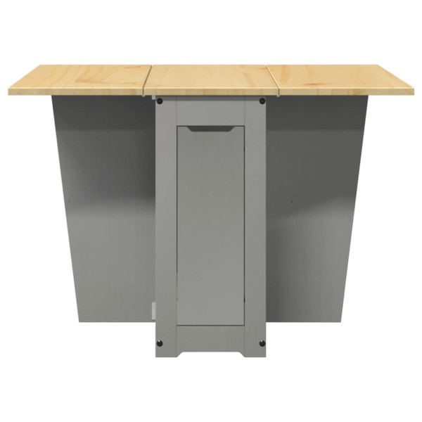 Mesa de comedor plegable mariposa Corona madera maciza gris M 4