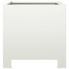 Vaso/floreira de jardim 30x30x30 cm aço branco 4