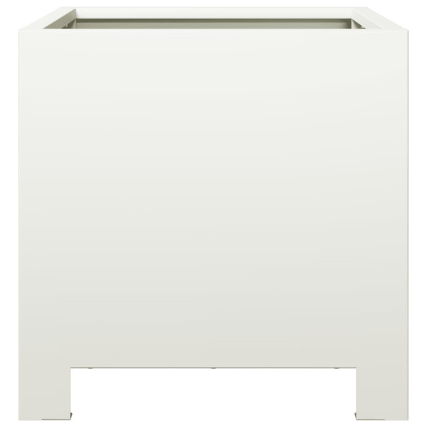 Vaso/floreira de jardim 30x30x30 cm aço branco M 5
