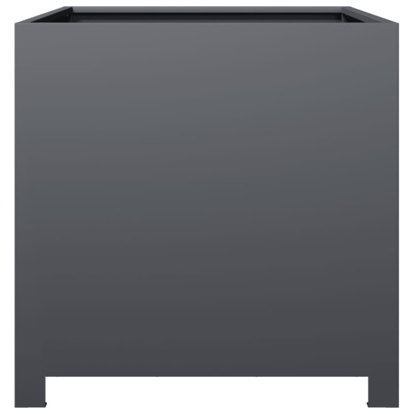 Vaso/floreira de jardim 50x50x50 cm aço antracite M 4