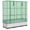 Arriate com capa de estufa olhar rattan 120x40x138 cm 2