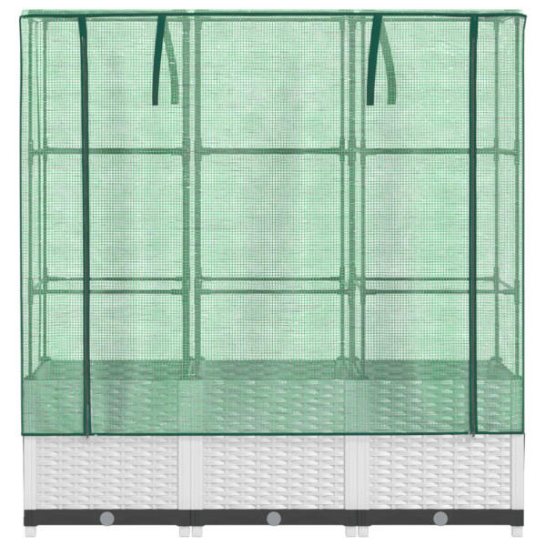 Arriate com capa de estufa olhar rattan 120x40x138 cm M 4